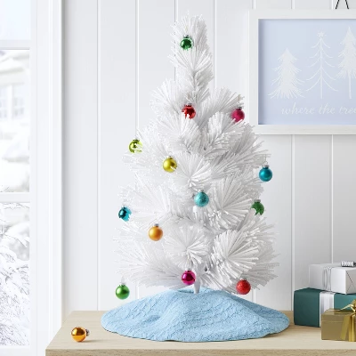 16" Cable Knit Mini Christmas Tree Skirt - Wondershop™ 1 16" Cable Knit Mini Christmas Tree Skirt - Wondershop™