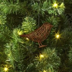 Christmas Wire Wrapped Bird Ornament Copper - Wondershop™