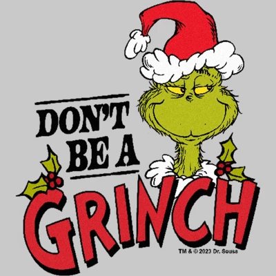 Toddler's Dr. Seuss Christmas Don’t Be A Grinch Santa Hat T-Shirt 1 Toddler's Dr. Seuss Christmas Don’t Be A Grinch Santa Hat T-Shirt