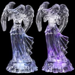 Northlight LED Lighted Color Changing Angel Acrylic Christmas Decorations - 9" - Set Of 2 8 Northlight LED Lighted Color Changing Angel Acrylic Christmas Decorations - 9" - Set Of 2 -National Tree Company Store GUEST f0a99a72 0f9c 4d26 9886 409508c909c4