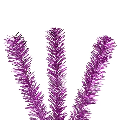 Northlight Medium Tinsel Twig Artificial Christmas Tree -3' - Purple - Unlit 4 Northlight Medium Tinsel Twig Artificial Christmas Tree -3' - Purple - Unlit - Image 4