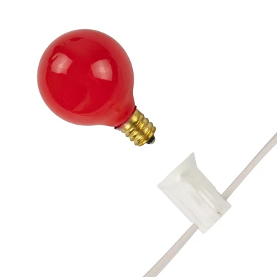 Northlight Patriotic G40 Globe Indoor Outdoor Patio Lights - 9' White Wire - 10ct 7 Northlight Patriotic G40 Globe Indoor Outdoor Patio Lights - 9' White Wire - 10ct - Image 7