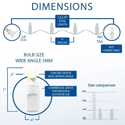 Novelty Lights 35 Light LED Christmas Craft Mini Light Set (White Wire) 1 Novelty Lights 35 Light LED Christmas Craft Mini Light Set (White Wire)