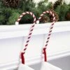 2ct Candy Cane Stocking Holder - Haute Décor